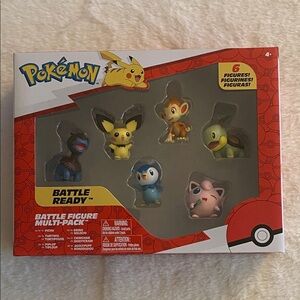 Pokémon Battle-Figure Multi-Pack - Red Box with 6 Figure Set